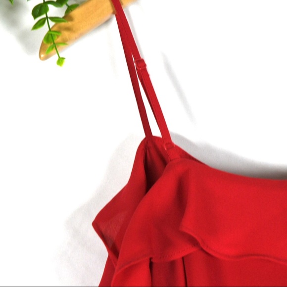 Divided Red Off the Shoulder Ruffle Top - Picture 9 of 9